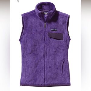 Patagonia purple women’s XS polartech fleece vest, like new